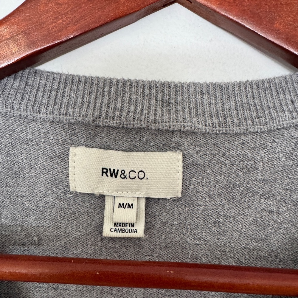 Men's RW & Co Crewneck Sweater | Gray - Picture 2 of 2